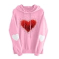 thumbnail image 2 of Amzcrzy Chandails à Capuchon pour Femmes Chandail à Capuchon Imprimé de la Saint-Valentin Chandail à Capuchon à Capuchon Chandails de la Saint-Valentin pour Femmes Chandail à Capuchon à Enfiler Chandail à Capuchon en Molleton Chandails et Chandails à Capuchon pour Femmes P, 2 of 4