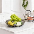 thumbnail image 4 of Ohufall 16cm 6.3In Plastic Fruit Platter Serving Tray Coffee Table Decor Home Living Room Candy Upscale Snack Plates, 4 of 6