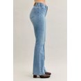 thumbnail image 4 of I AM A FASHION JUNKY Judy Blue Full Size Mid Rise Bootcut Jeans with Contrast Wash & Front Patch Pockets Plus Size (MD, 0(24)), 4 of 19