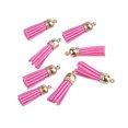 thumbnail image 2 of 10 Pieces Keychain Charms Tassels Decorations Accessory Finding Supplies Craft Accessories Jewelry Making Props Tassel for DIY Light rose red, 2 of 6