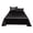 Noir, variante sur Ensemble de Draps Satinés Grand, Ensemble de Draps de Lit en Satin Soyeux Grand, Draps Rafraîchissants, Ensemble de Draps Satinés Sensation Soie de Luxe Format Grand, Draps Doux et Respirants Rafraîchissants pour Dormeurs Ayant Chaud (1 Drap Plat, 2 Taies d'Oreiller)