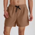 thumbnail image 3 of Men's Outdoor Shorts - Loose Fit Zippered Pockets, Polyester, Spring/Summer Sports, Sizes XS-XL (Waist 68-84cm), 3 of 5
