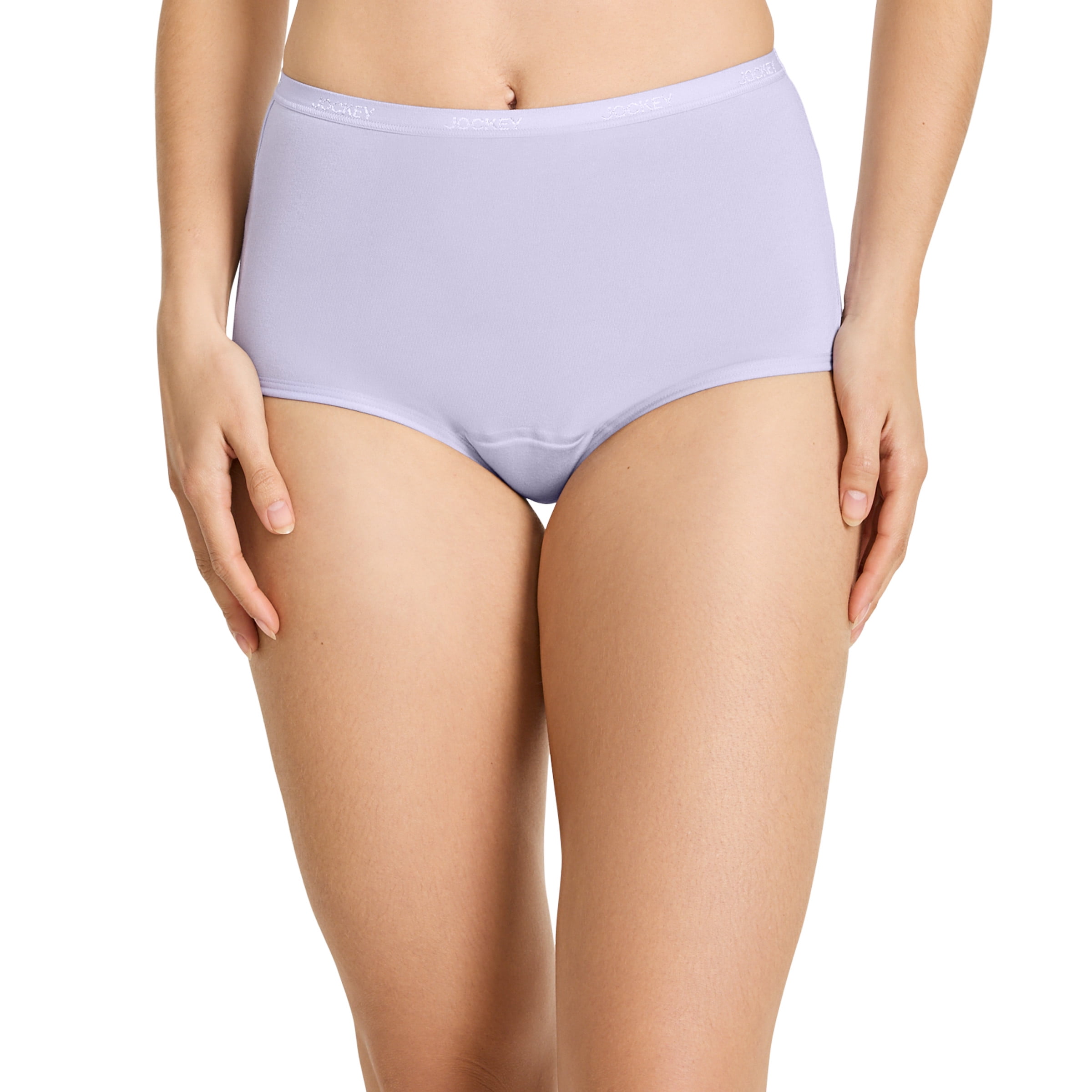 Jockey Women's Worry Free Cotton Stretch Moderate Absorbency Brief