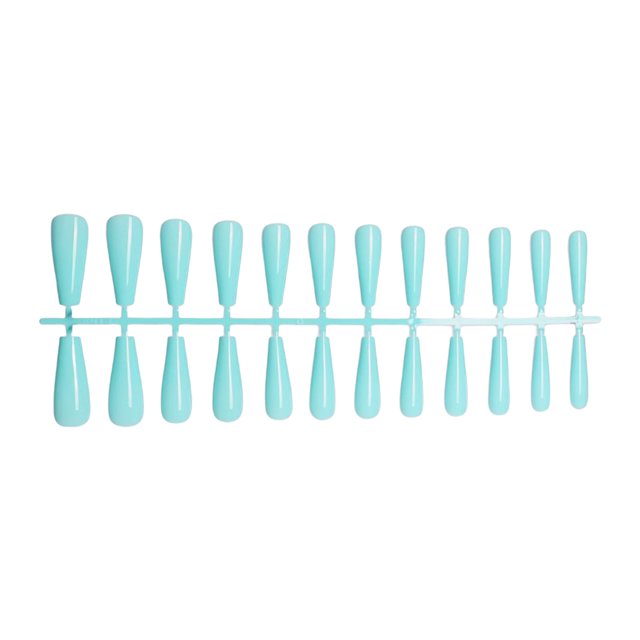 Fake Nail Set French Style Scratch Resistant Press-on Fingernails Full Cover Removable Trimble Adjustable Manicure Stickers Type 7