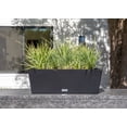 thumbnail image 3 of Veradek Pure Series Window Box 25" Planter 2 Pack Black, 3 of 7