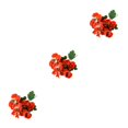 thumbnail image 3 of Decodeary Realistic Appearance Flower Decoration For Low Maintenance Garden Easy To Clean Cloth Decorations Fake Plants Flowers JH1241 Red 3Set, 3 of 6