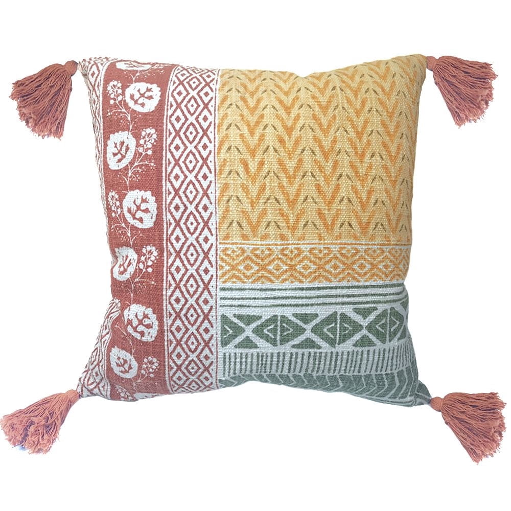 hometrends Coussin Décoratif à Patch en Pierre des Champs