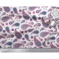 thumbnail image 2 of Soimoi Polyester Crepe Fabric Artistic Paisley Print Fabric by The Yard 52 Inch Wide, 2 of 3