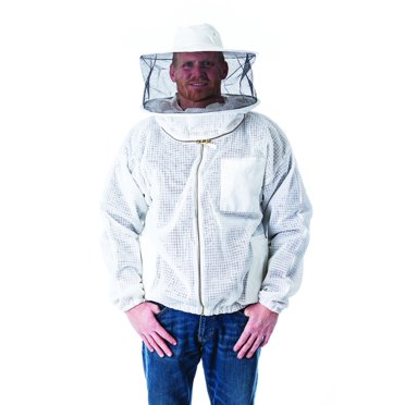 Pigeon Mountain Trading Company PM9262FS-A Heavy Duty Ventilated Master Beekeeper Jacket, White