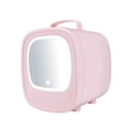 thumbnail image 3 of Tnarru Mini Refrigerator, 6L with Lighted Makeup Mirror, Mini Skincare Fridge, Compact Refrigerator for Food,Personal Refrigerator Pink Car Home Use, 3 of 8