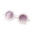 thumbnail image 1 of Lunettes de Soleil Rondes à Fleurs pour Enfants - Matériau PC, Protection UV 400, Design Mignon, Durables et Résistantes à la Chaleur, pour Bébés Filles/garçons (Plage/été en Plein Air), 1 of 1