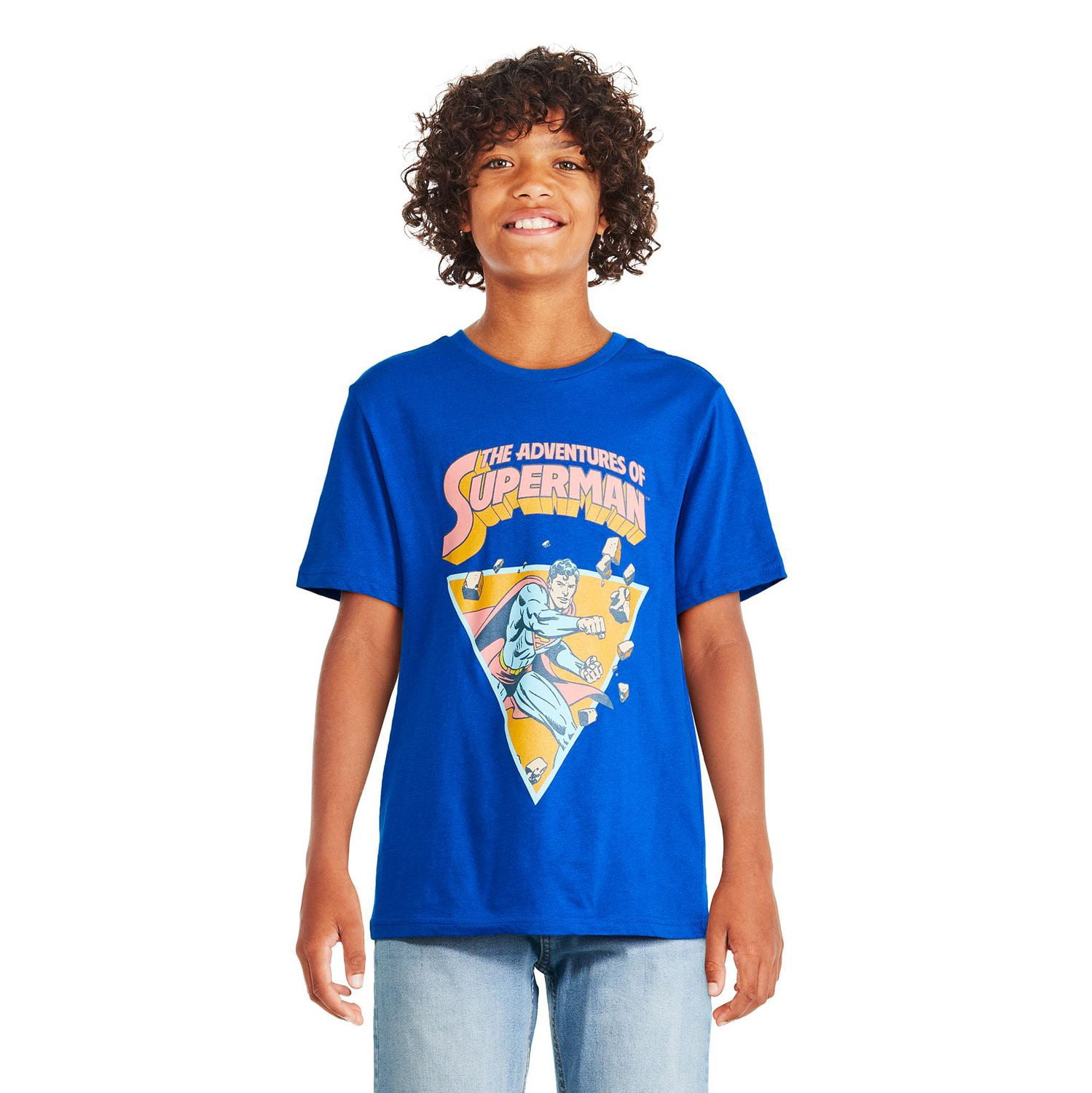 T-shirt à manches courtes Superman pour garçons