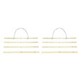 thumbnail image 1 of Decodeary 21CM-61CM DIY Magnetic Wooden Photo Hanger Poster Scroll Print Picture Frame Beige 51cm 2Set, 1 of 6