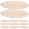 thumbnail image 4 of 50Pcs Beige Pulp Food Plate For Takeout And Picnic Plates Paper Cake Plates, 4 of 9