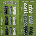 thumbnail image 5 of pitrice Golf Head Covers Mallet Putter Professionals Outdoor Training Equipment 9pcs Iron Black, 5 of 5