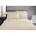 thumbnail image 2 of Swift Home Luxury 6-Piece Sheet Set with Extra Pillow Case, Double, Cream, 2 of 8