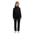thumbnail image 1 of Ocealan Combinaison à Fermeture Éclair pour Filles Enfants, Combinaison de Vol, Justaucorps, Salopette Décontractée, Combinaison, Noir 10, 1 of 6