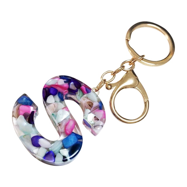 Fridja Mother's Day Custom Creative Keyring Clasp 26 English Letter Pendant Keyring