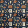 thumbnail image 1 of oneOone Tissu Polyester Spandex Bleu Sarcelle Tissu pour Robe de Cowboy Tissu Imprimé au Mètre 56 Pouces de Large, 1 of 5