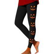 Women's Halloween Print Leggings High Waisted Lifting Compression Fitness Workout Yoga Running Pants