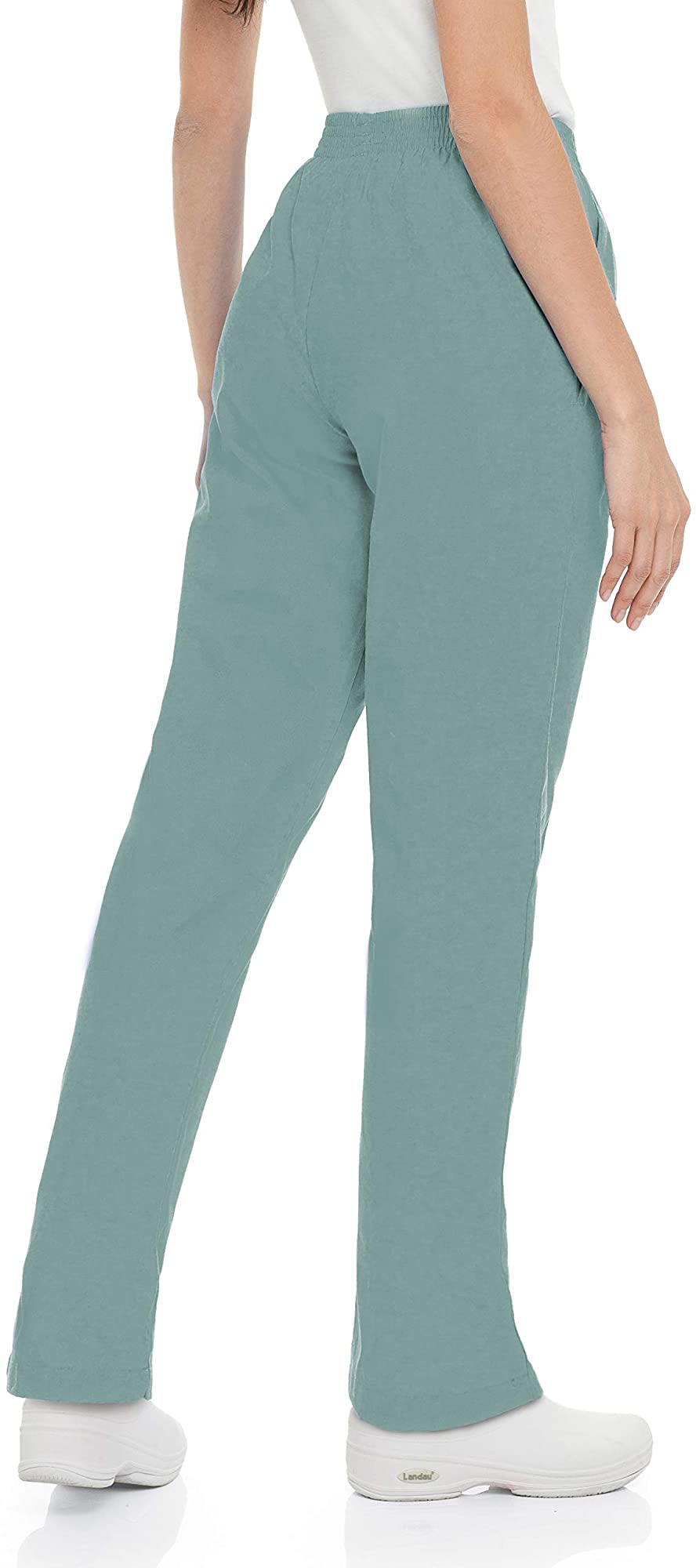 Landau Essentials Women's Relaxed Fit Scrub Pants, Black, 1 Count