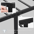 thumbnail image 4 of Yaheetech Lit Plateforme Simple en Métal avec Design Courbé, Double, Noir, 4 of 8