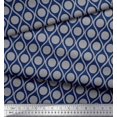 thumbnail image 3 of Soimoi Velvet Fabric Dot & Ogee Damask Printed Craft Fabric by The Yard 58 Inch Wide, 3 of 3