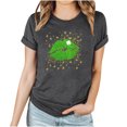 thumbnail image 2 of T-Shirt de la Saint-Patrick pour Femmes, Mode, Imprimé de la Saint-Patrick, Col Rond, Manches Courtes, T-Shirt Décontracté, Haut, T-Shirts de la Saint-Patrick pour Femmes, 2 of 4