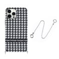 thumbnail image 3 of EGNMCR Leather Pattern Shockproof Textured Case with 12Pro Max phone cover, 3 of 9