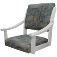 thumbnail image 2 of Pemberly Row Caster Solid Wood Dining Chair in Poet Sky Blue on White, 2 of 4