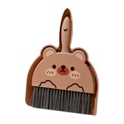 kjfeif Portable Hand Broom and Dustpan Set,Cute Mini Broom and Dustpan Set with Durable Brush,Lightweight Small Dust Pan and Broom Set for Desktop Cleaning Small Space Cleaning