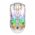 thumbnail image 1 of Rbaofujie Ergonomic Gaming Mouse Wireless Gaming Mouse With Full Transparent Design,Double Mode 2.4G/Bluetooth/wire Mouse,3D RGB Backlit,Ergonomic Silent Mouse With 7 Buttons, Pc Mouse, 1 of 5