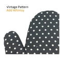 thumbnail image 4 of Oleegame 2PC Kitchen Cooking Cotton Microwave Oven Gloves Mitts Pot Pad Heat Protected Beige, 4 of 7
