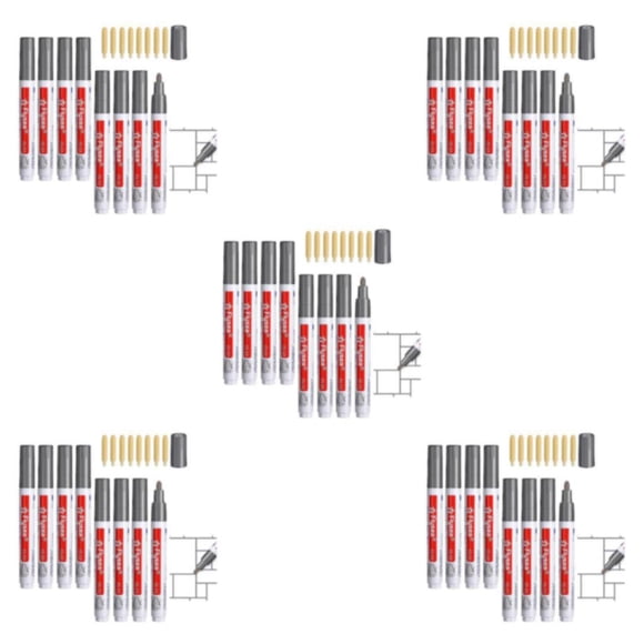 ZheElen 8piece Effortless Tile Grout Restoration Powerful Tile Seam Marker Restores Tile Grout Grout Pen dark gray 5Set
