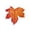 Orange, variant on Iron Wall Hanging Maple Leaf Shaped Handicraft, with Simulated Crack Effect, Garden and Home Metal Hanging Decorations