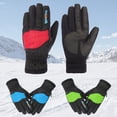 thumbnail image 2 of HEEKALEE Winter Touchscreen Cycling Gloves with Anti-Lost Buckle, Waterproof & Non-Slip Design, Red/Blue/Green Options, One Size Fits All, 2 of 6