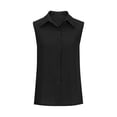 thumbnail image 4 of BVOFAR Women's Sleeveless Button Down Shirts Solid Color Casual Collared Tank Tops Work Business Blouses S-XXL, 4 of 8