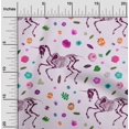 thumbnail image 1 of oneOone Velvet Pink Fabric Skull Sewing Craft Projects Fabric Prints By Yard 58 Inch Wide, 1 of 5