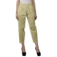 thumbnail image 1 of Moomaya Solid Color Elastic Waist Pants Cotton Narrow Fit Straight Women Pants For Kurti, 1 of 6