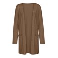 thumbnail image 4 of AherBiu Womens Cardigan Tops Long Sleeve Open Front Mid-Long Outwear with Pockets Spring Clothes, 4 of 6
