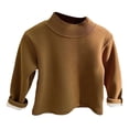 thumbnail image 1 of T-shirts Garçons Automne Hiver Col Trutle à Manches Longues Pull Basique Vert Armée 12-18 Mois, 1 of 5