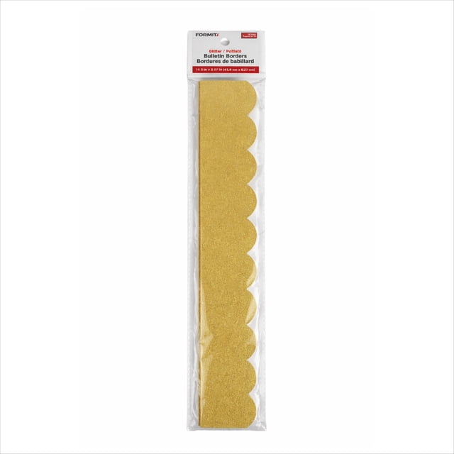 Formit Gold Metallic Scallop Border Trim for Bulletin Boards