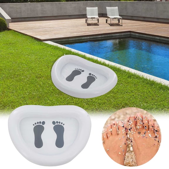 WIFKLSIIPG Inflatable Swimming Pool Foot Bath Portable Foot Bath Suitable for Swimming Pool Entrance Ladder Swimming Pool Foot Washing