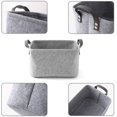 thumbnail image 2 of Felt Basket, 2 Pieces Of Felt Storage Box, Felt Baskets With Two Handles, As A Storage Box For Clothes, Towels, Toiletries, Baby Items, Books, Etc. (S), 2 of 7