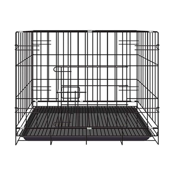 QUTETN Dog Crates For Large Dogs Folding Mental Wire Crates Dog Kennels Outdoor And Indoor Pet Dog Cage Crate With Double Doo