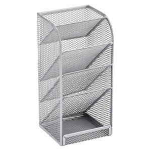 Mesh Desk Organizer, Slanted Pen Holder B for Desk and Office Organization, By TINGXIN
