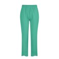 thumbnail image 4 of Timegard Womens Plus Size Pants Elastic Waisted Solid Color Lightweight Pants Lounge Trousers Pockets, 4 of 4