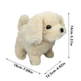 thumbnail image 3 of Pink Puppy Simulation Pet Dog Toy Walking Barking Wagging Tail Plush For Children Gift 100 Polyester Material Size 6.3 Inches For Role Play Pink, 3 of 4