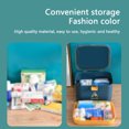 thumbnail image 3 of mmirethe ABS Pill Storage Box Portable Ergonomic Handled Large Capacity Cute Stylish Sealed Moistureproof Tablet Container Organizer Large Grey, 3 of 8