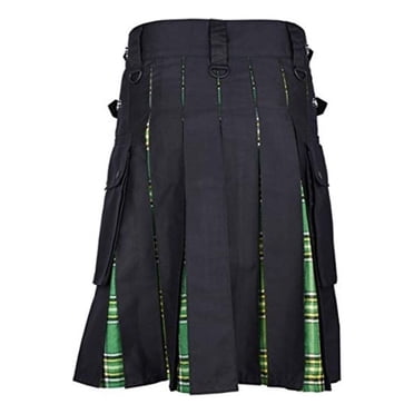 Scottish Kilt Fashion Classical Kilts Clothing Men Scottish Kilt Long Dress Skin-Friendly Breathable Lightness Comfortable Men Festival Leisure